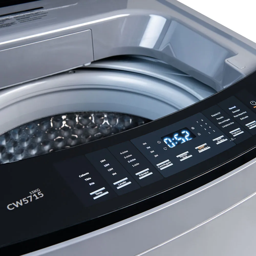 Lavadora Challenger automática de carga superior de 15 Kg (33 Lb) - CW 5715 DG