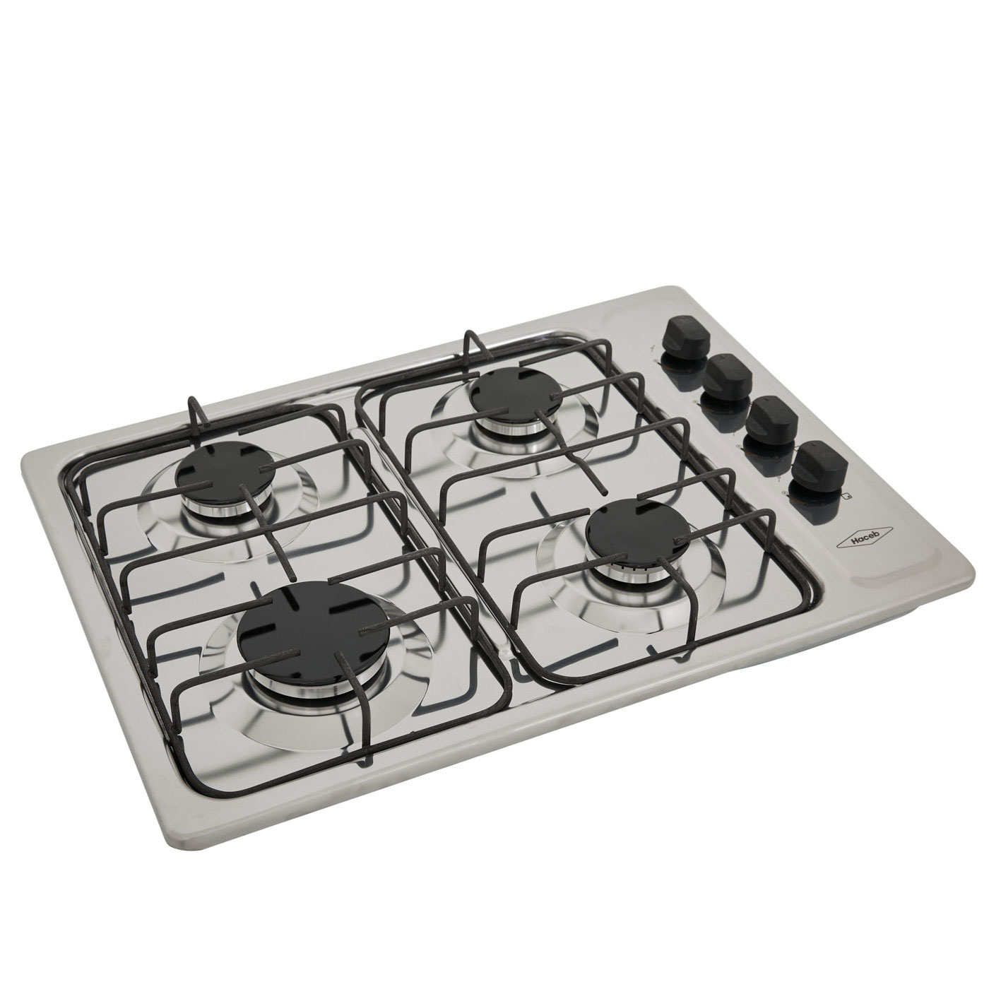 Estufa de empotrar HACEB 60cms 4 Puestos Gas Natural SESAMO Gris
