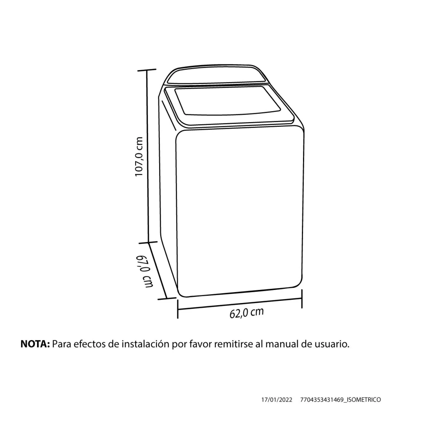 Lavadora 16 Kilos HACEB ZOÜ D Negro