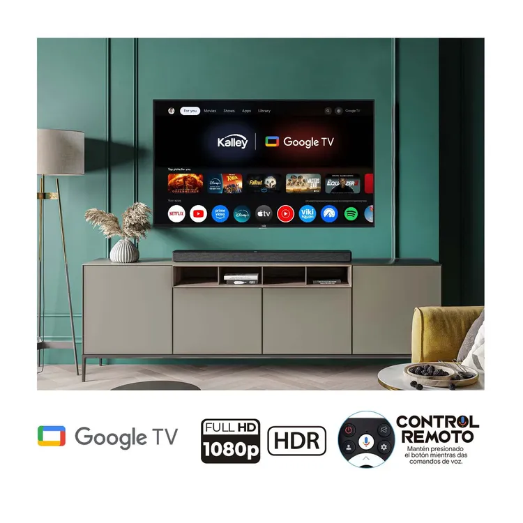 TV KALLEY 40" Pulgadas 100.4 cm 40G200 FHD LED Smart TV Google