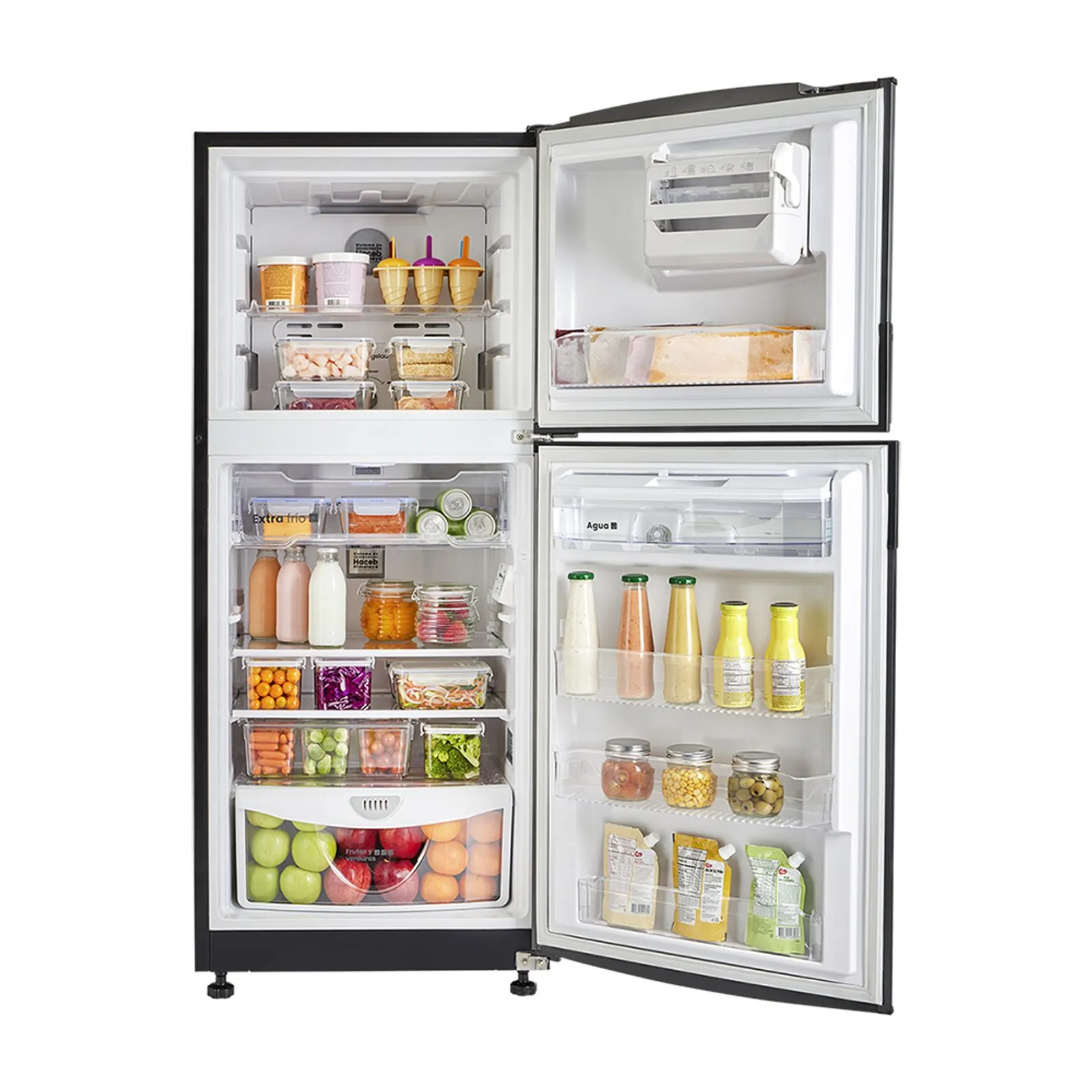 Nevera Haceb No Frost 243 Litros Manija IntegradaTitanio Inverter