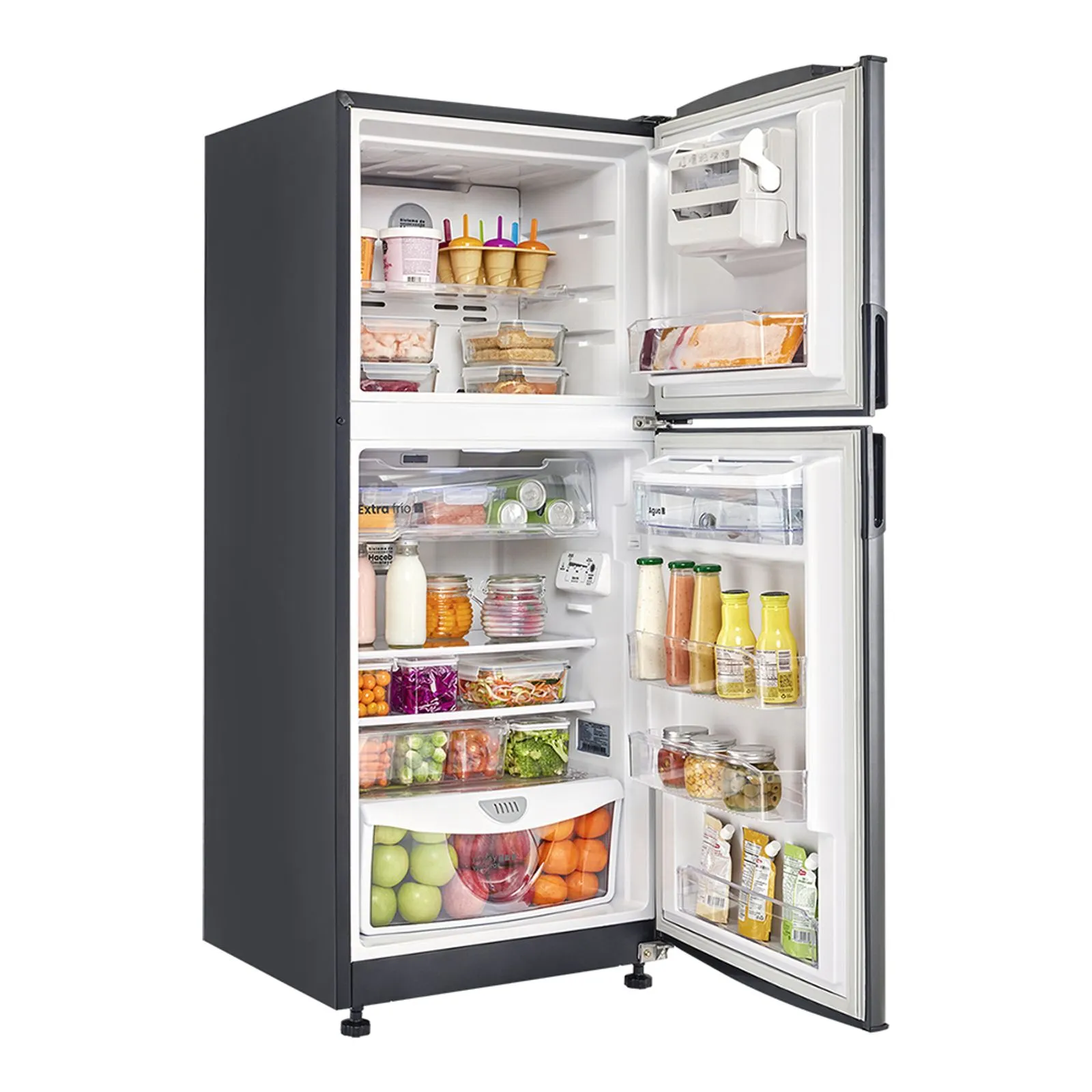 Nevera Haceb No Frost 243 Litros Manija IntegradaTitanio Inverter