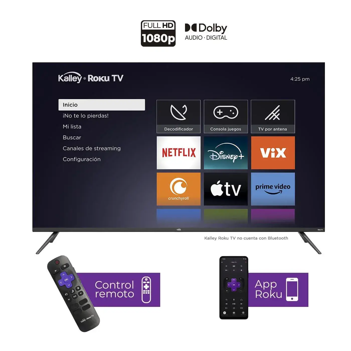 Televisor KALLEY 43″ FHD LED Smart TV Roku