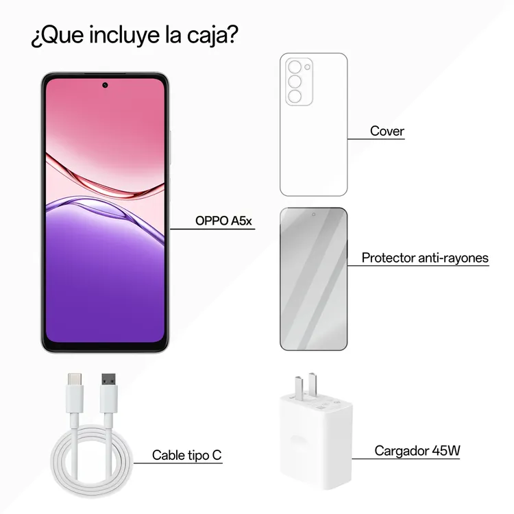 Celular OPPO A5X 128GB 4G Azul