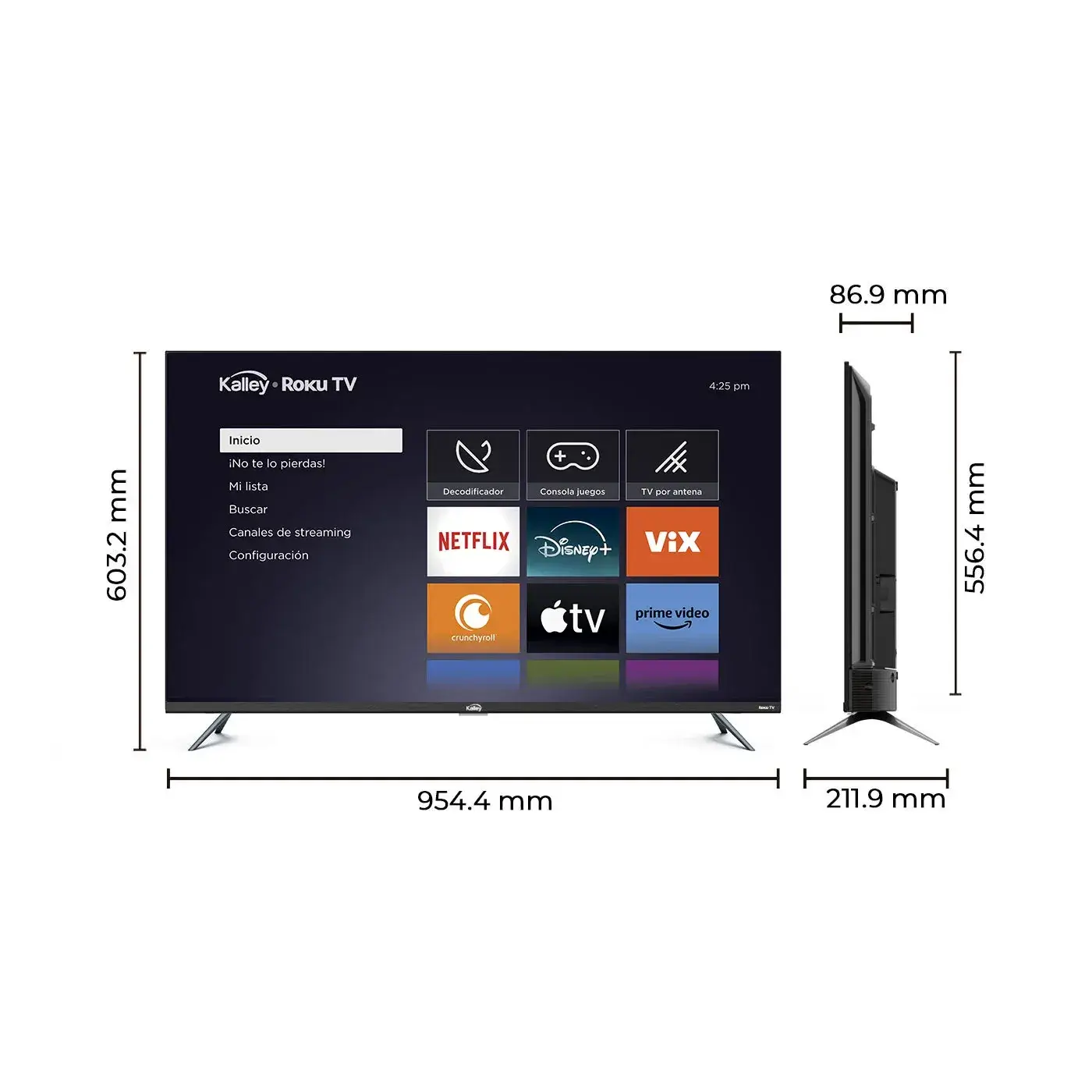 Televisor KALLEY 43″ FHD LED Smart TV Roku
