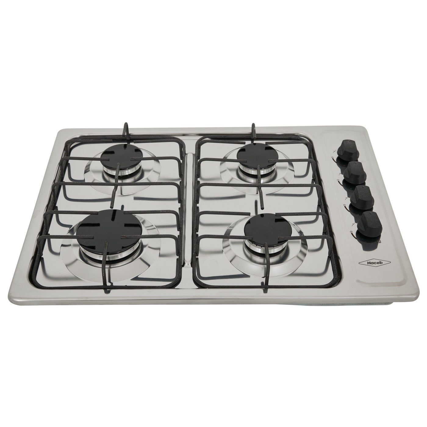 Estufa de empotrar HACEB 60cms 4 Puestos Gas Natural SESAMO Gris