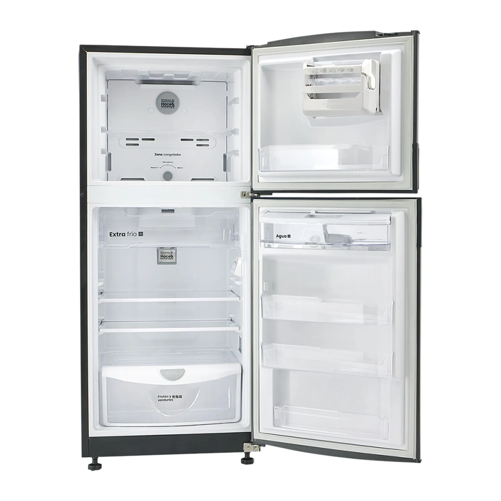 Nevera Haceb No Frost 243 Litros Manija IntegradaTitanio Inverter