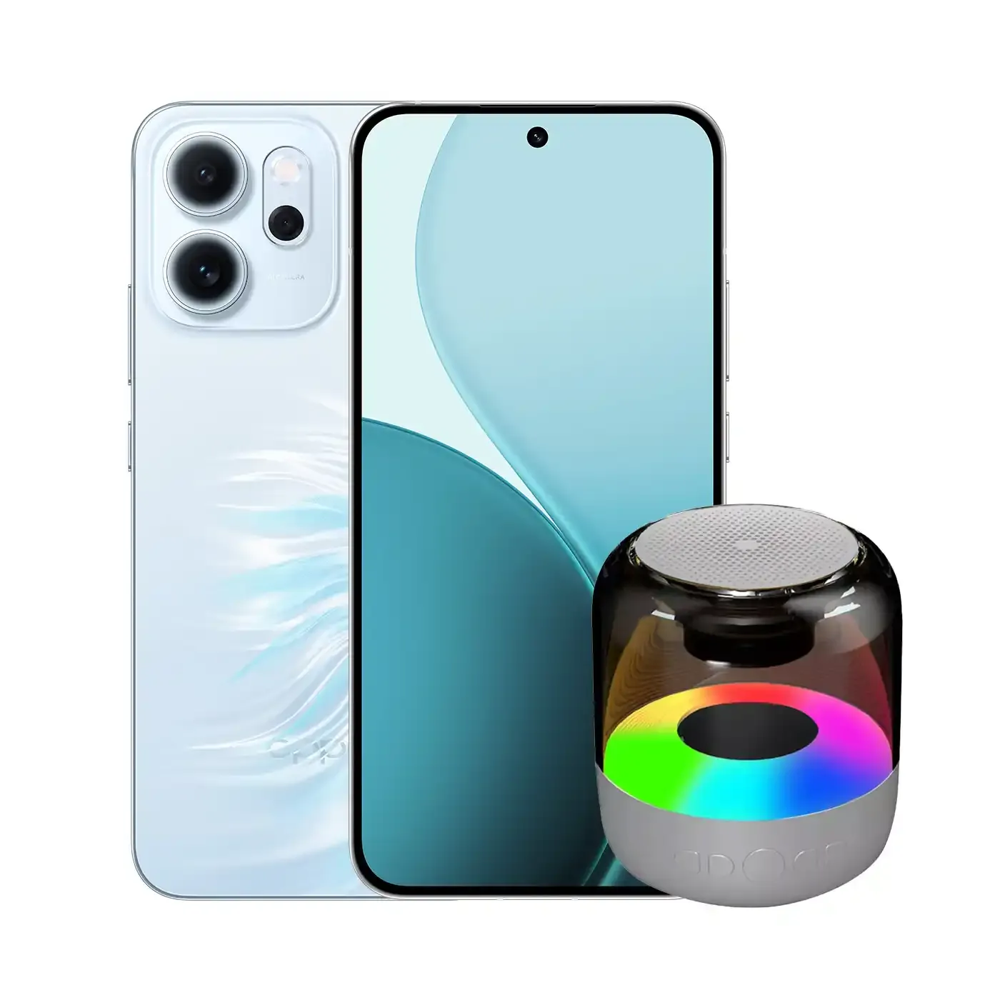 Celular OPPO Reno 14F 256GB 5G Azul + Parlante