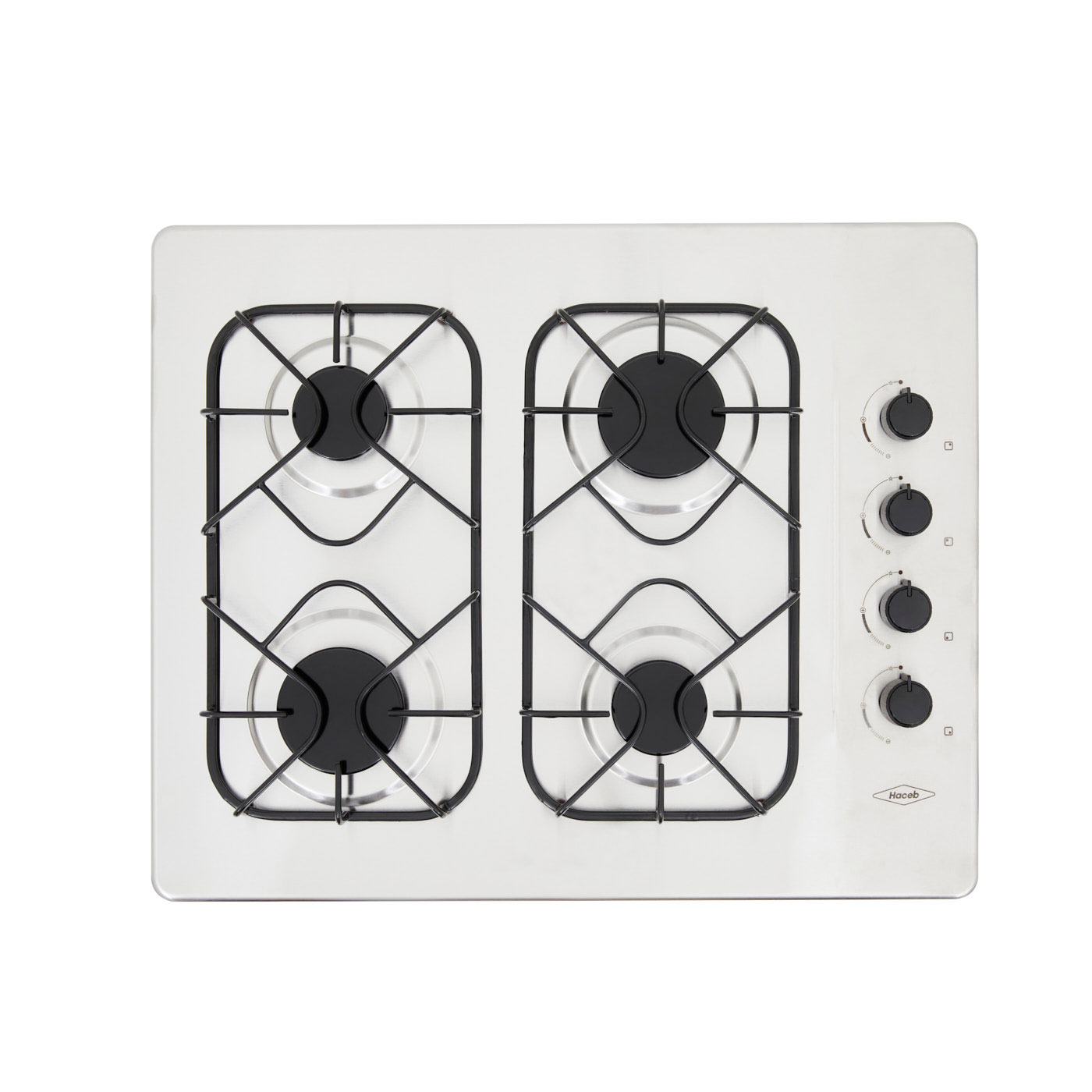 Estufa de empotrar HACEB 66cms 4 Puestos Gas Natural ARL CG 66 Inox