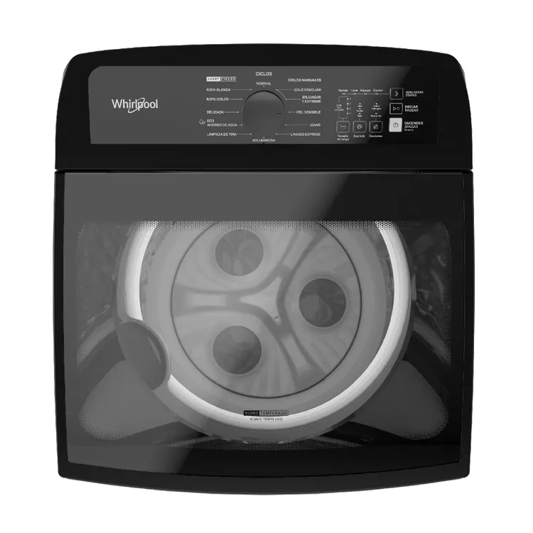 Lavadora WHIRLPOOL Carga Superior 17 Kilos WW17NNAHLA Smart Action Negro