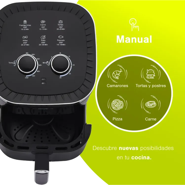 Freidora de Aire HACEB 4.2 Litros Negra